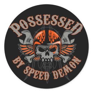 Speed Demon Toolbox Classic Round Sticker