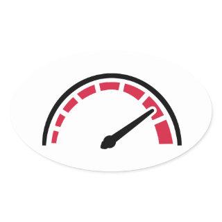 Speedo racing motorcycle oval sticker