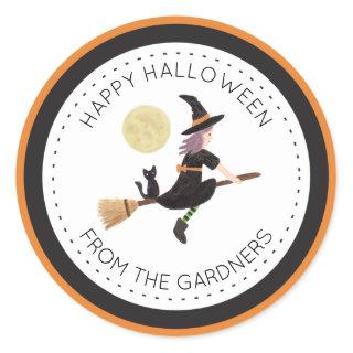 Spellbound Halloween Classic Round Sticker
