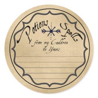 SPELLS & POTIONS LABEL