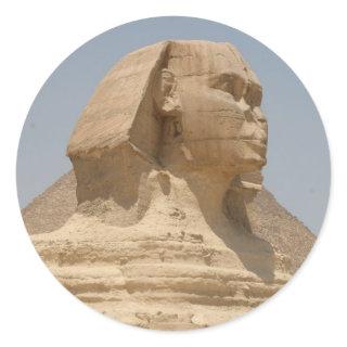 sphinx giza classic round sticker