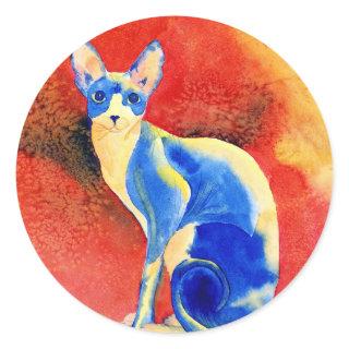 Sphynx Cat #1 Round Stickers