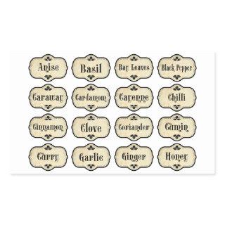 Spice Jar Labels Set Sticker