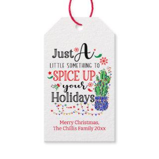 Spice Up your Holidays Seasoning Salsa Hot Sauce Gift Tags