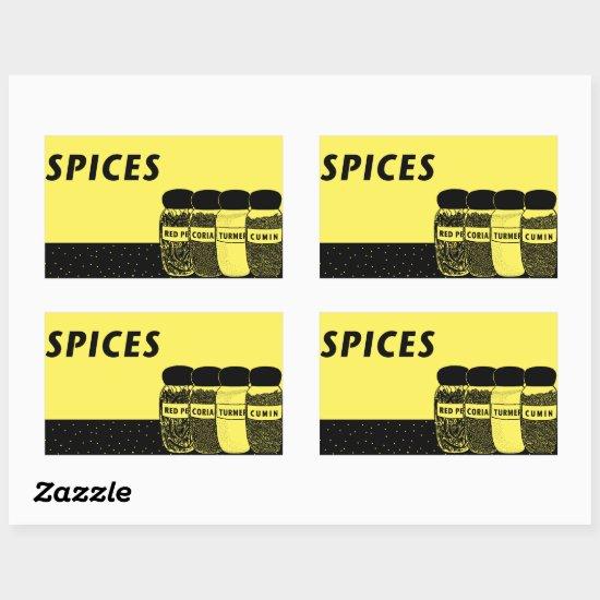 Spices Rectangular Sticker