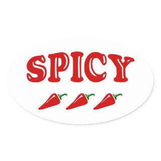 SPICY OVAL STICKER