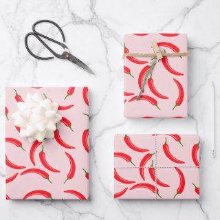 Spicy Red Chili Pattern  Sheets