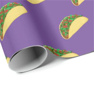 Spicy! Yummy Taco Pattern on Purple