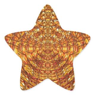 Spider Basket Weave : Attracts n retains energies Star Sticker