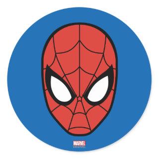 Spider-Man Head Icon Classic Round Sticker