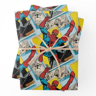 Spider-Man Swinging Out Of Comic Panels  Sheets