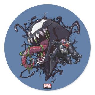 Spider-Man | Venom Symbiote Graphic Classic Round Sticker