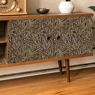 Spiky Flower Massed Pattern Decoupage Tissue Paper