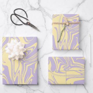 Spill - Pastel Yellow and Purple  Sheets