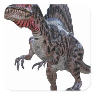 Spinosaurus Running Square Sticker