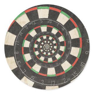 Spiral Dart Board Droste Effect Sticker