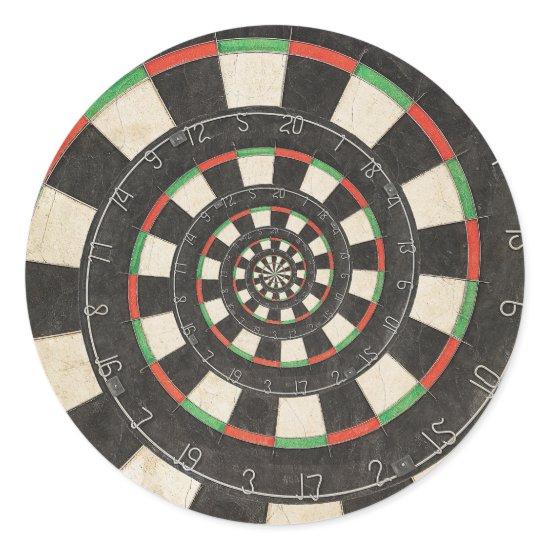 Spiral Dart Board Droste Effect Sticker