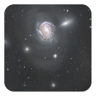 Spiral galaxy NGC 4911 Square Sticker