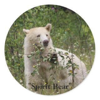 "Spirit Bear" gifts Classic Round Sticker