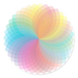 Spiro Graph Style Round Sticker