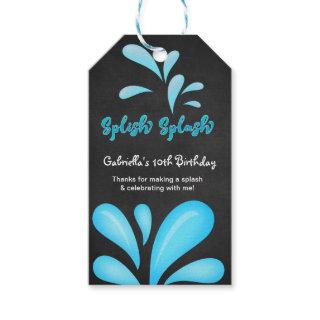 Splish Splash Big Bash Thank You  Gift Tags