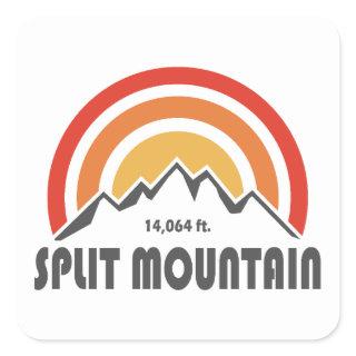 Split Mountain California Square Sticker