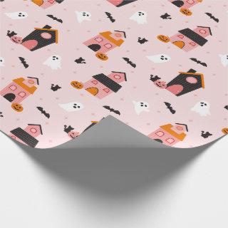 Spooky Cute Halloween Haunted Houses Pattern