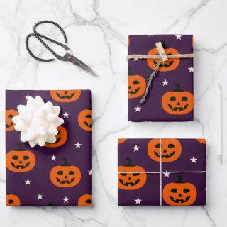 Spooky Halloween Jack O Lanterns & Stars  Sheets