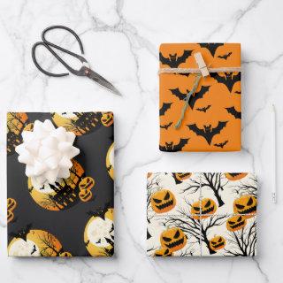 Spooky Halloween Orange Black  Sheets