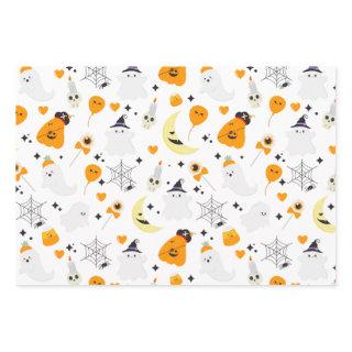 Spooky halloween pink scary ghost pattern  sheets