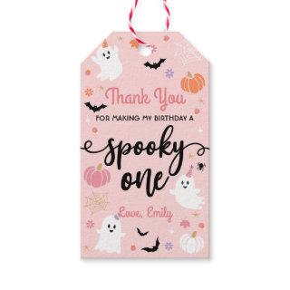 Spooky One Halloween Cute Ghost 1st Birthday Gift Tags