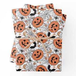 Spooky Pumpkin Halloween Pattern  Sheets