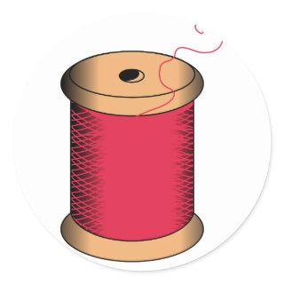 Spool of Thread Classic Round Sticker