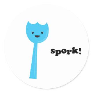 Spork! Classic Round Sticker