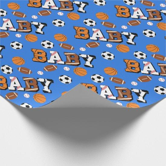 Sports Baby Shower Co-ed Theme Boy Blue