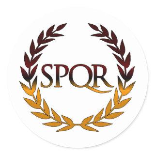SPQR CLASSIC ROUND STICKER