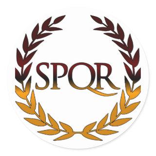 SPQR CLASSIC ROUND STICKER