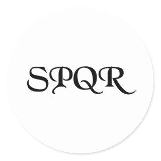 SPQR CLASSIC ROUND STICKER