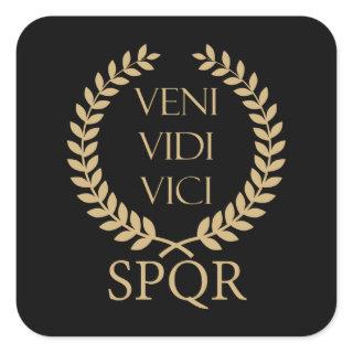 SPQR: Veni, Vidi, Vici Square Sticker