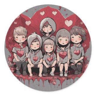Spread Love with Playful Sticker Designs"