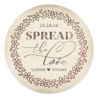 Spread The Love Wedding Stickers