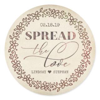 Spread The Love Wedding Stickers