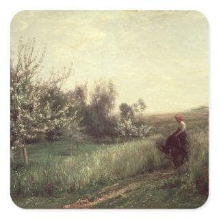 Spring, 1857 square sticker
