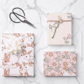 Spring Bunny Floral Easter Theme  Sheets