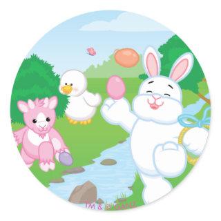 Spring Celebration Egg Hunt Classic Round Sticker