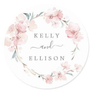 Spring Cherry Blossom Wedding Envelope Seals
