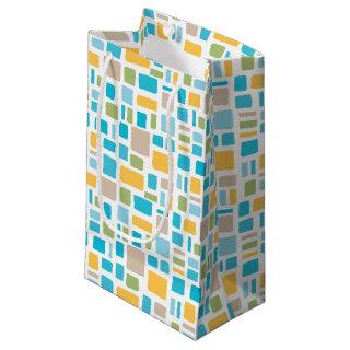 Spring Colors Wonky Squares & Rectangles Small Gift Bag