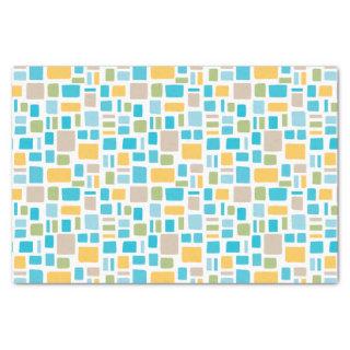 Spring Colors Wonky Squares & Rectangles Tissue Paper