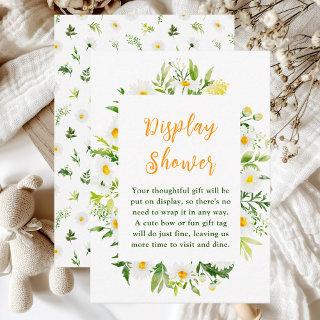 Spring Daisies Floral Baby Display Shower Enclosure Card