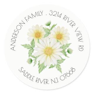 Spring Daisy Address Label Sticker